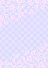 Background pattern of Japanese cherry blossoms