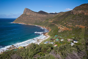Fototapeta na wymiar Shoreline near Cape Point, South Africa