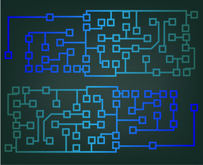 abstract technology circuit board vector background