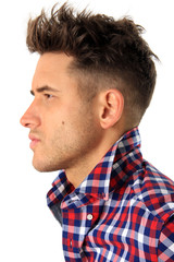 Obraz premium Attractive young man profile