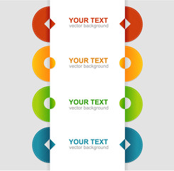 Vector colorful text box