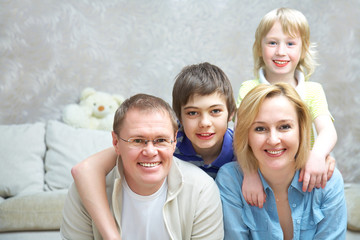 Obraz premium Family at home