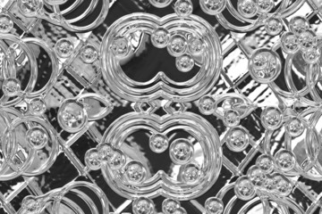 fantastic illustrated glass background pattern