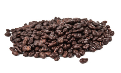 Dark brown dragee, chocolate covered sunflower seeds