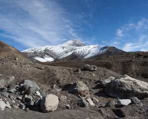 Volcanic landscape - Avachinsky Volcano. Kamchatka Peninsula