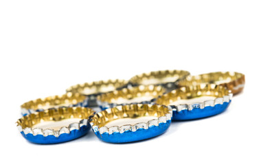 bottle caps isolated