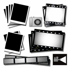 collection film strip, instant photo frames