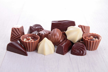 assortment of chocolate