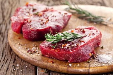 Beef steak.