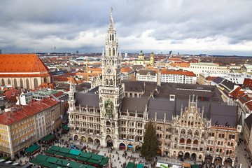 Fototapeta na wymiar Munich, Germany, Bavaria, the view from the top