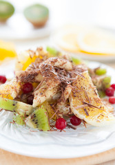 sweet fruit and berry dessert