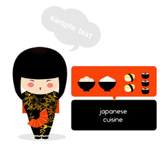 Kawaii cute sushi set