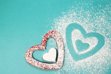 stencil form of heart