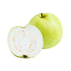 Guavas isolated on white background