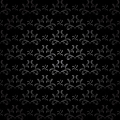 Obraz na płótnie Canvas dark seamless pattern - vector vintage