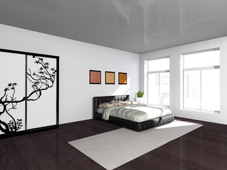 modern bedroom interior