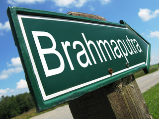 Brahmaputra road sign