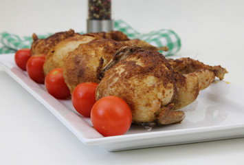 gegrillte Wachteln