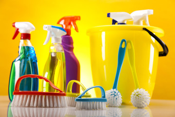 Set of cleaning products 