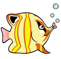 cartoon aquarium fish