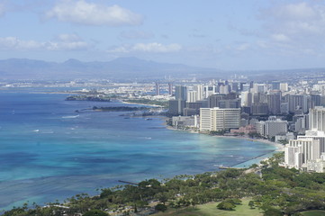 Honolulu (Hawaii), Blick vom Diamond Head
