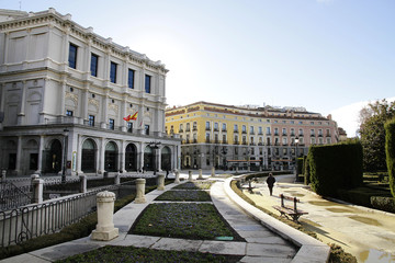 Fototapeta premium The Oriente square in Madrid