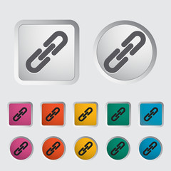 Link single icon. Vector illustration.