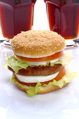 Hamburger e cola