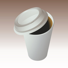 Coffee in paper cup