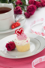 Heart Cupcake for Valentine Day