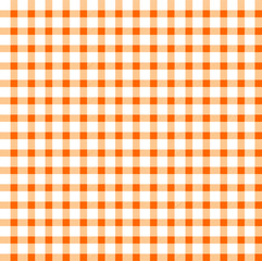 Seamless retro white-orange square tablecloth