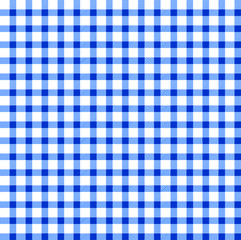 Seamless retro white-blue square tablecloth