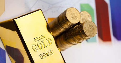 Stack of gold bar