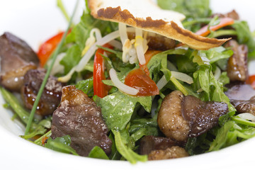 Мясо утки с рукколой