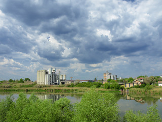 factory on the river