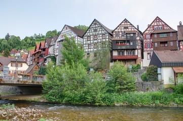 Fototapeta na wymiar Niemiecki dom colombarge