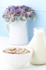 delicious and healthy berries cereal