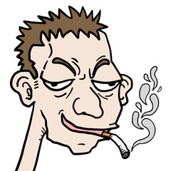 Ugly smoke face