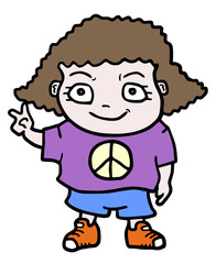 Peace girl