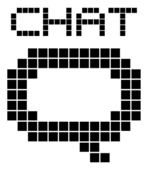 Cercles muraux Pixels Signe de chat