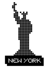 Symbole de pixel de New York