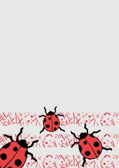 Poster Lieveheersbeestje behang © RATOCA