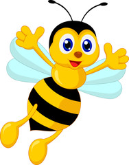 funny bee cartoon