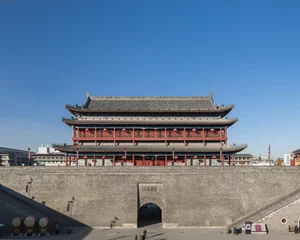 Keuken spatwand met foto the ancient city wall of xi'an © lujing