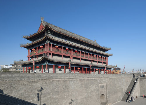 the ancient city wall of xi an