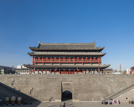 the ancient city wall of xi'an