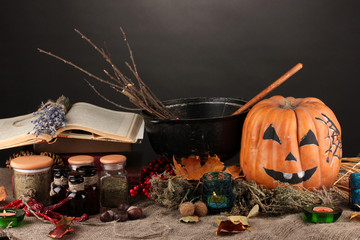 Scary halloween laboratory