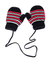 children's gloves isolated on white