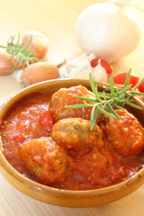 Meat ball in tomato sauce