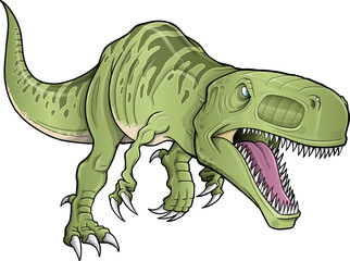 Fototapeta premium Tyrannosaurus Dinosaur Vector Illustration